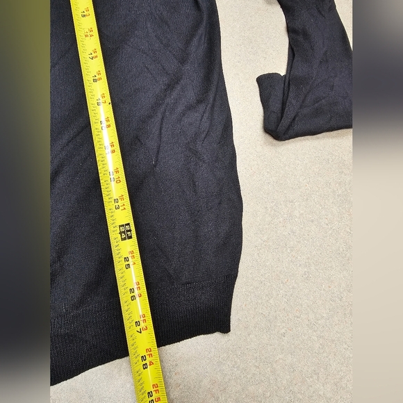 Banana Republic Luxury Blend Sweater Navy Silk Cotton Cashmere VNeck Mens Size L - Picture 8 of 8